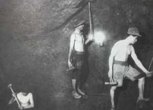 Mineros de La Unión. Fotografía de Memorias de Cartagena.