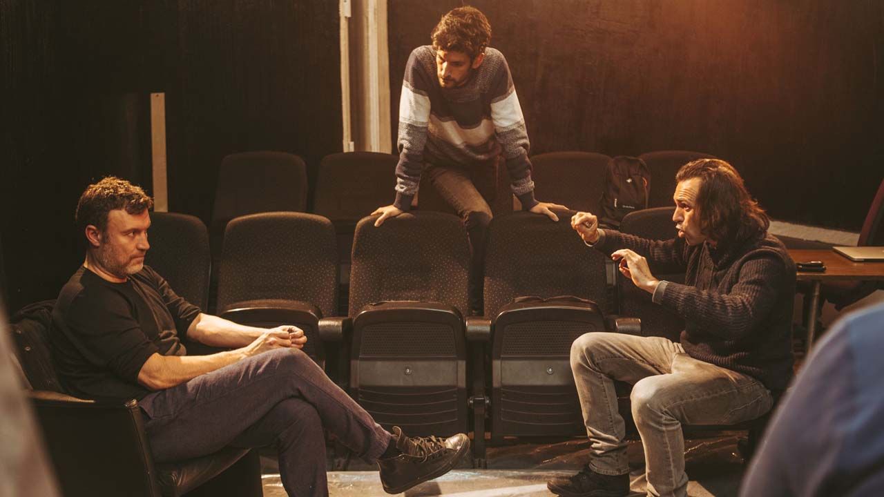 El equipo de El hombre y el lienzo. Fotografía David Ruiz