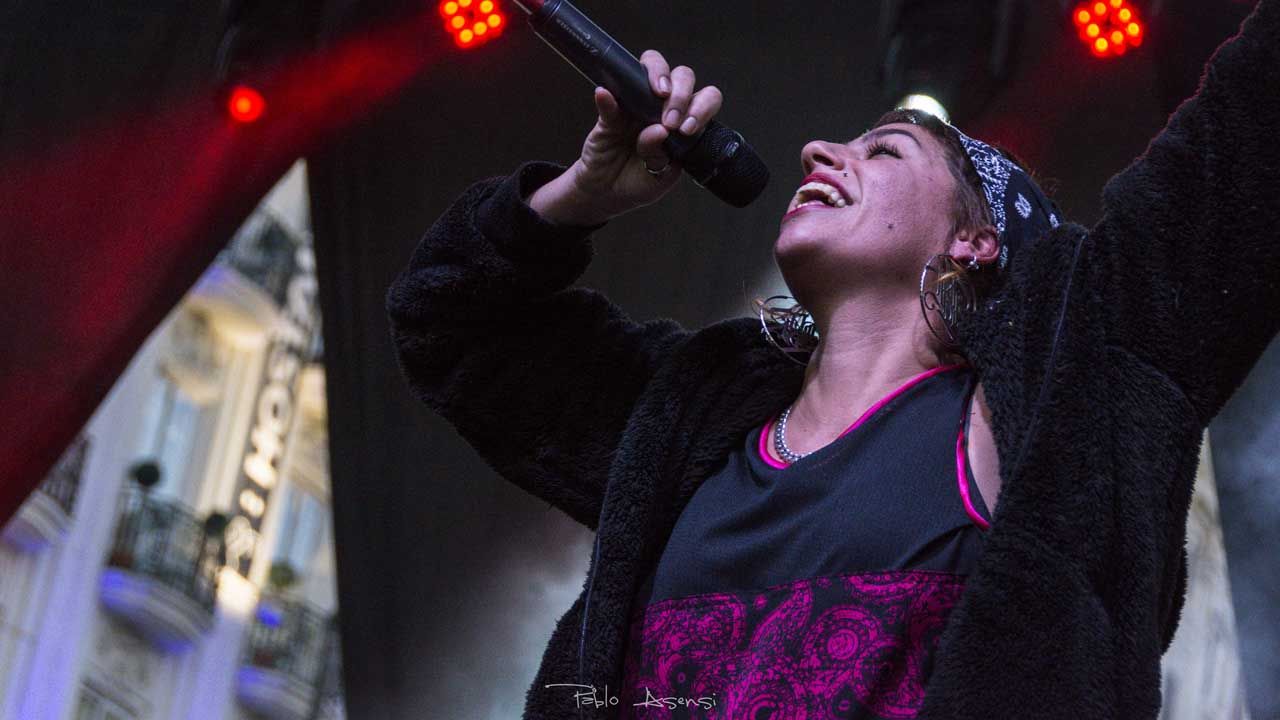 Tesa en un concierto Fotografía Pablo Asensi