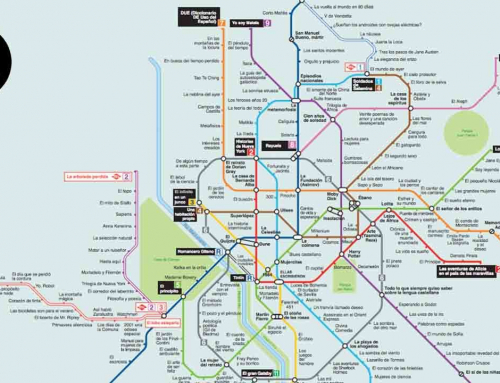 El metro de Madrid reconvertido en un plano literario